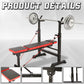 Weight Bench Set with Squat Rack 600lbs 6-in-1