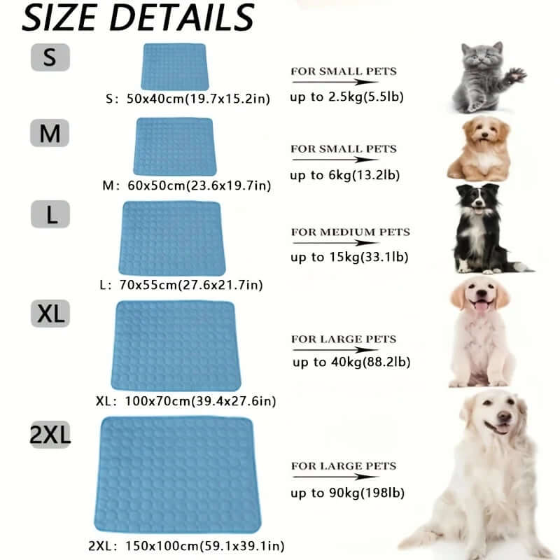 Summer Pet Cold Bed for Small & Big Dogs