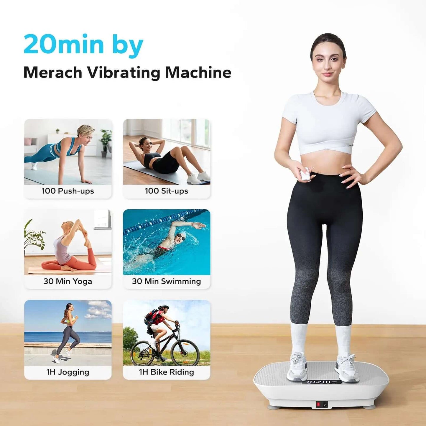 MERACH Vibration Plate Exercise Machine