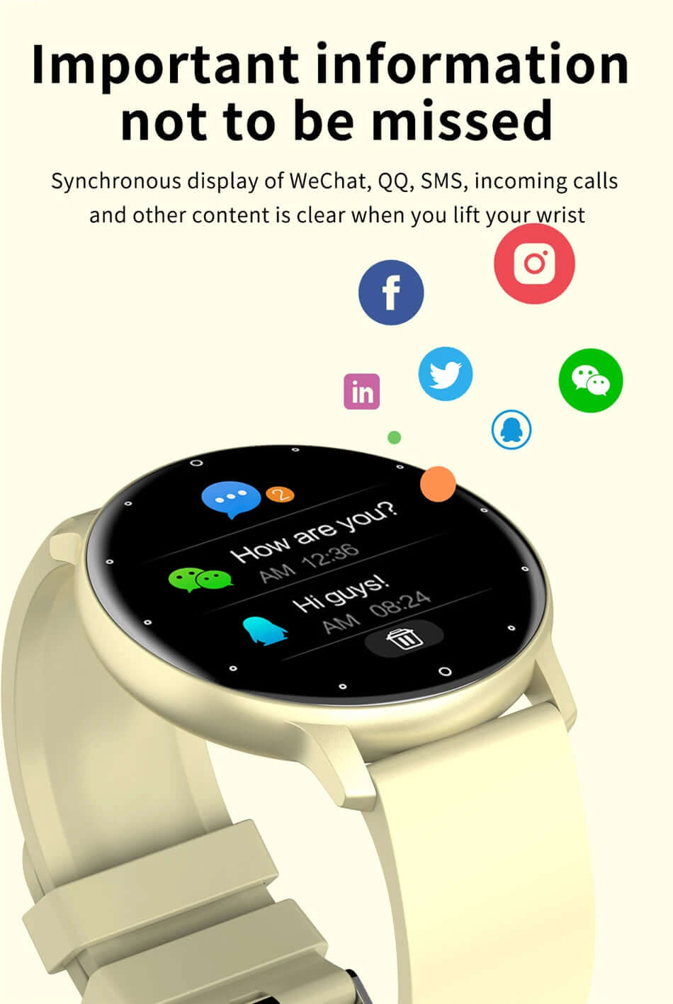 Full Touch Screen Sport & Fitness Tracker