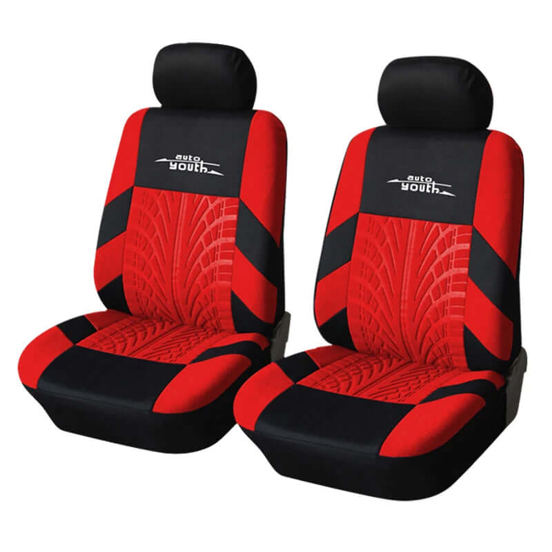 AUTOYOUTH Embroidery Car Seat Covers Set - Universal Fit