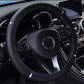 Anti-Slip PU Leather Steering Wheel Cover - Universal Fit (37-38cm)