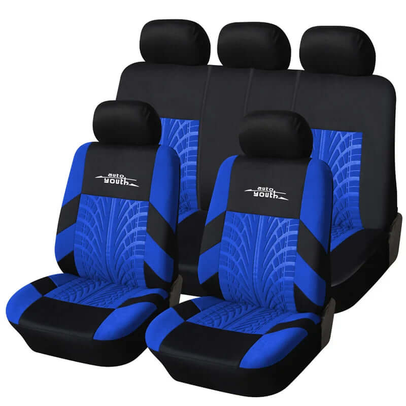 AUTOYOUTH Embroidery Car Seat Covers Set - Universal Fit