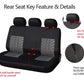 AUTOYOUTH Embroidery Car Seat Covers Set - Universal Fit