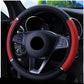 Anti-Slip PU Leather Steering Wheel Cover - Universal Fit (37-38cm)