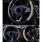 Anti-Slip PU Leather Steering Wheel Cover - Universal Fit (37-38cm)