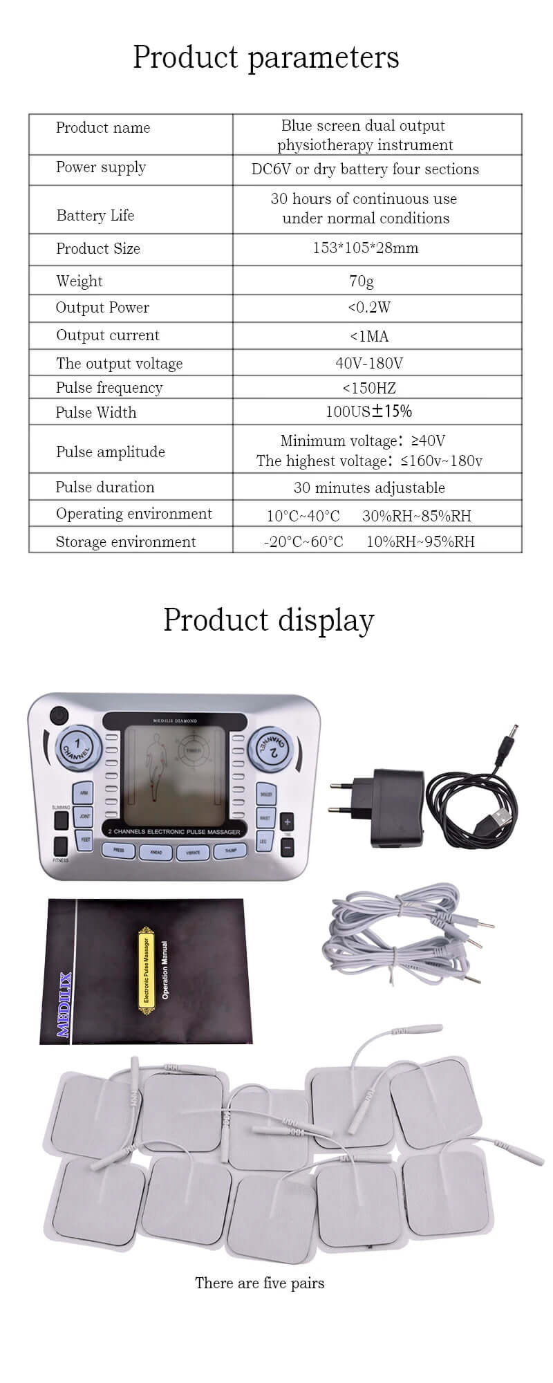 TENS Massager & EMS Muscle Stimulator