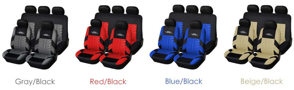 AUTOYOUTH Embroidery Car Seat Covers Set - Universal Fit