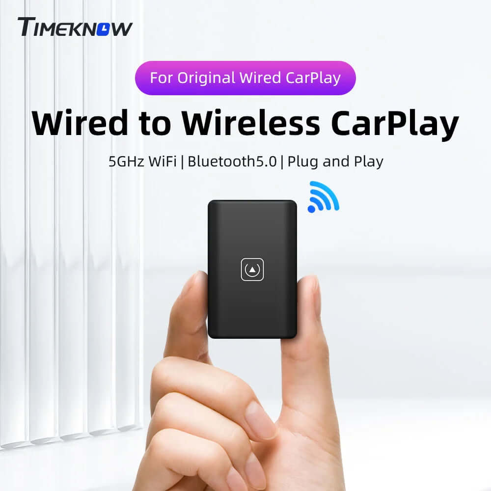 T TIMEKNOW Wireless CarPlay Adapter for Apple iPhone