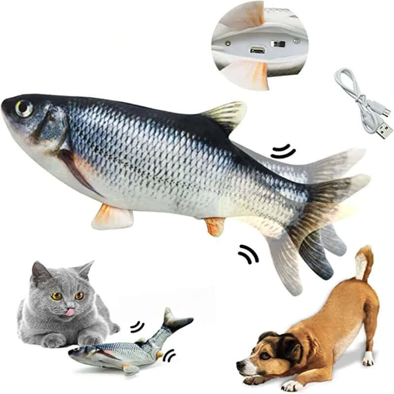 Cat Toys Fish USB Charger - Interactive Electric Floppy Fish