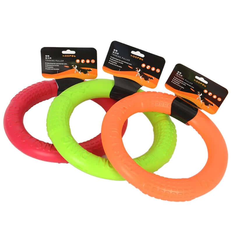 1PCS Orange Dog Training Toy - EVA Flying Disk and Training Puller