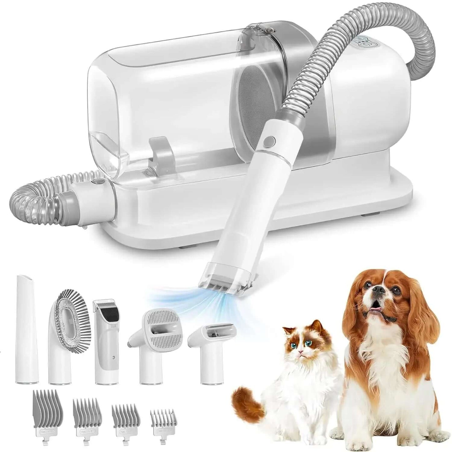 Dog Grooming Vacuum & Pet Grooming Kit – 2.3L Capacity Pet Hair Vacuum Cleaner