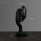 Resin Abstract Mask Statues - European Miniature Figurines