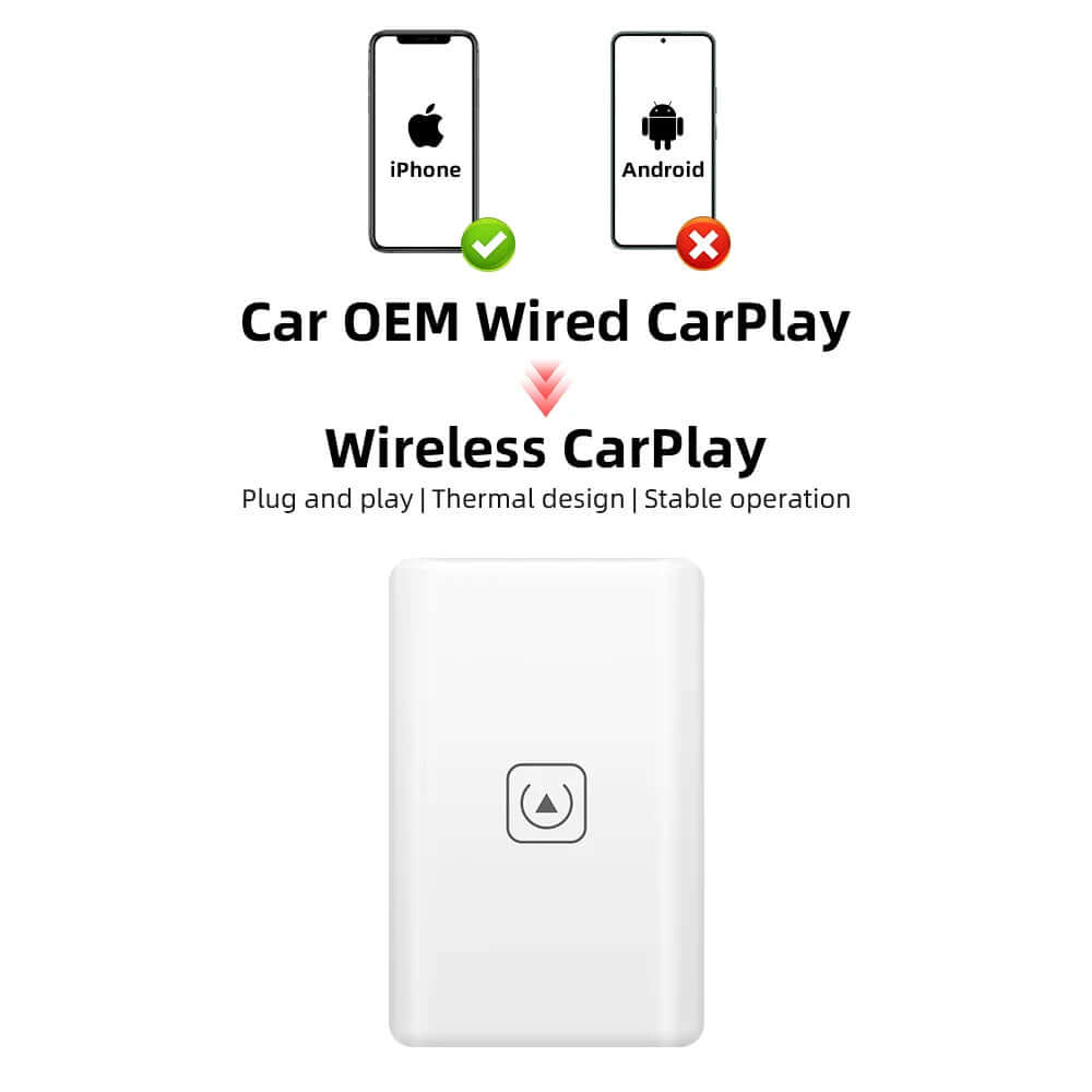 T TIMEKNOW Wireless CarPlay Adapter for Apple iPhone