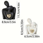 Heart-Shaped Gold-Plated Abstract Couple Decoration