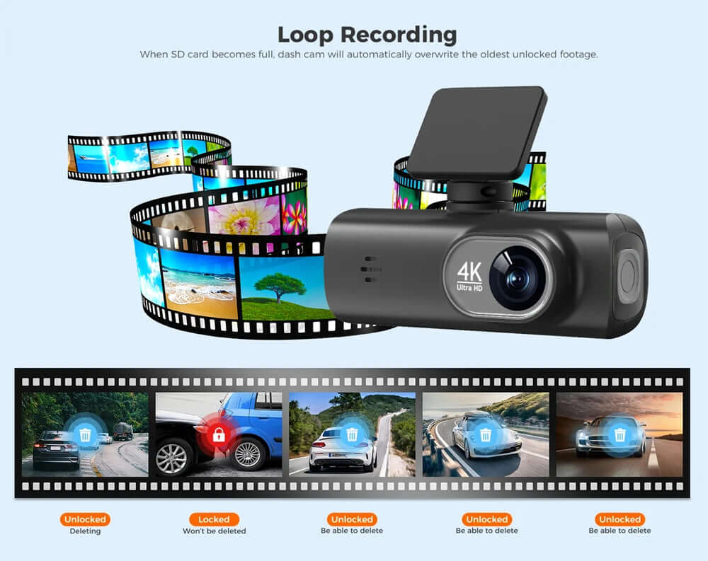 Dual Lens Driving Recorder with WiFi & GPS