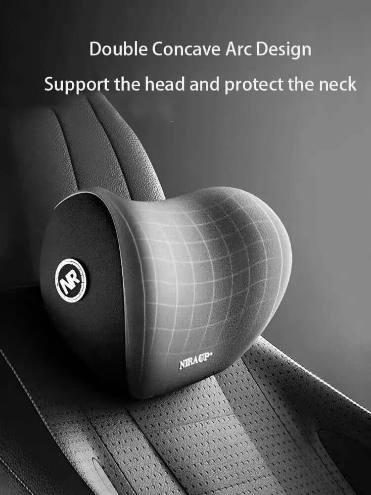 : Car Memory Foam Headrest & Lumbar Support Set