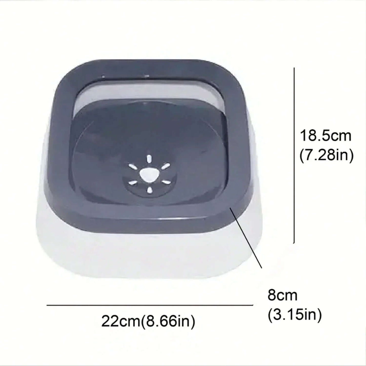 1pc Anti-Splash Water Bowl for Dogs and Cats