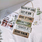 Wooden Inspirational Hanging Festive Decor