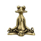 Antique Brass Zen Frog Statue & Incense Burner