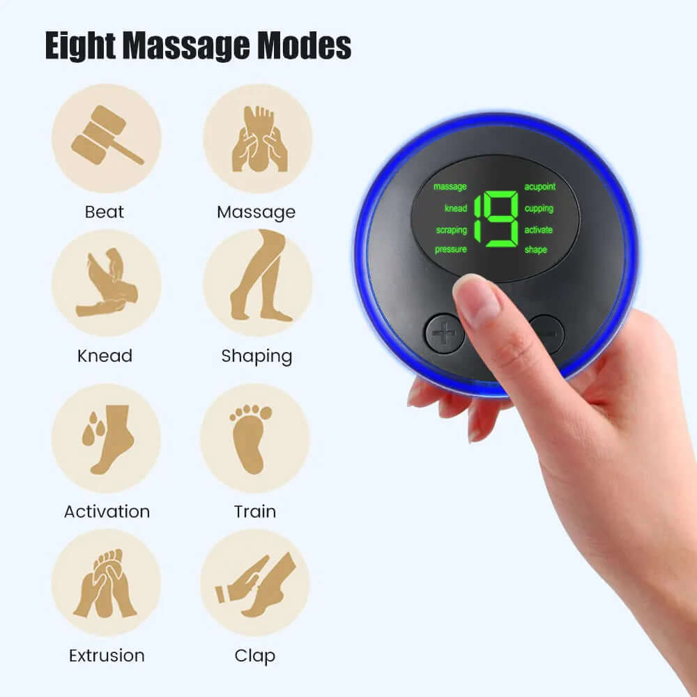 Mini Portable EMS Neck Massager - Cervical Pain Relief & Shoulder Relaxation