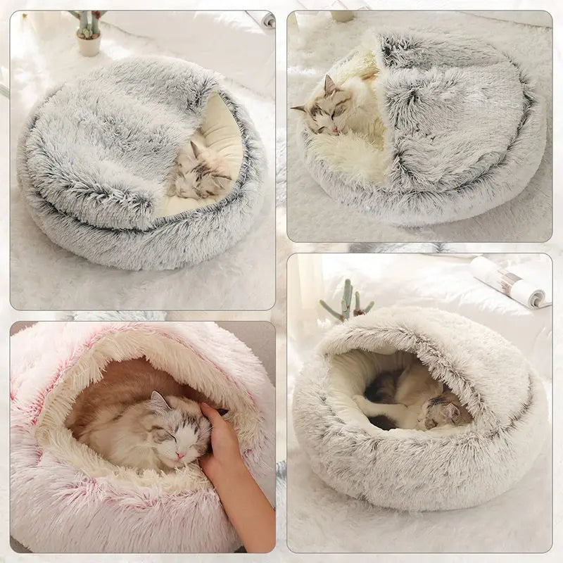 Warm Plush Cat & Dog Sleeping Nest