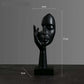 Resin Abstract Mask Statues - European Miniature Figurines