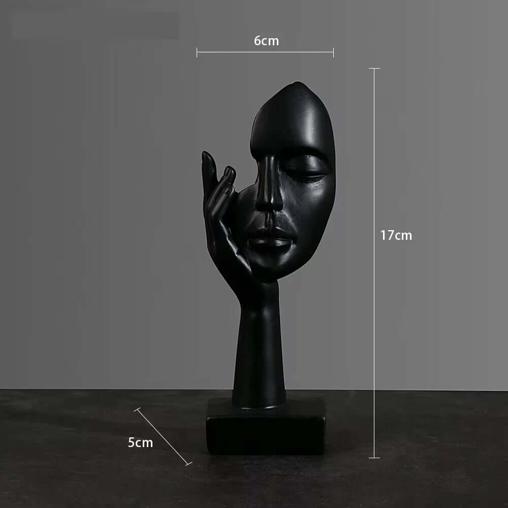 Resin Abstract Mask Statues - European Miniature Figurines