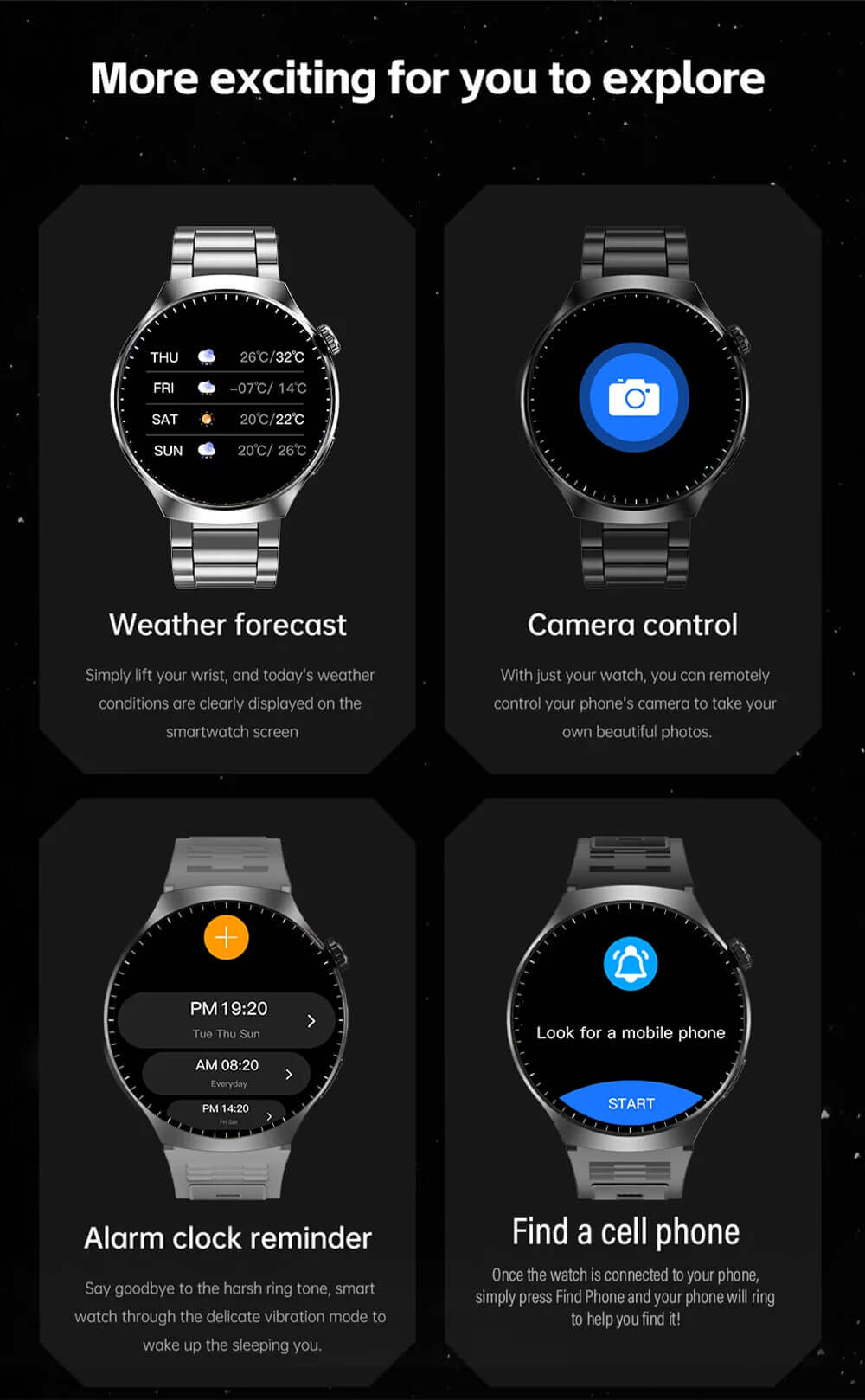 LAXASFIT 1.52” Bluetooth Talk Smartwatch