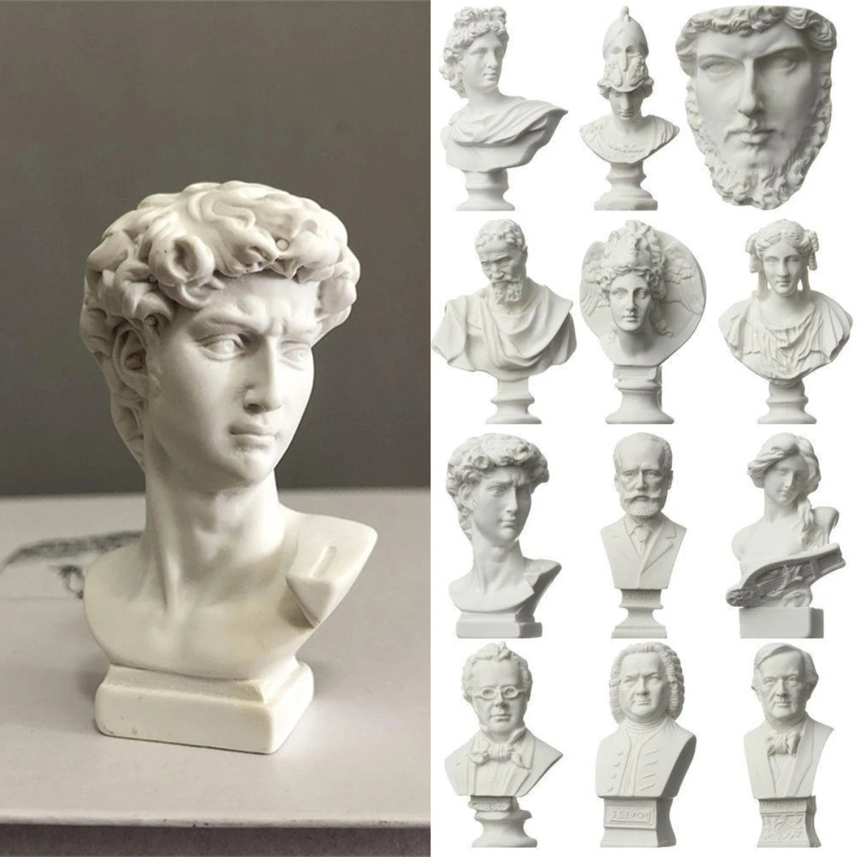 Resin David Mini Head Art Sculpture