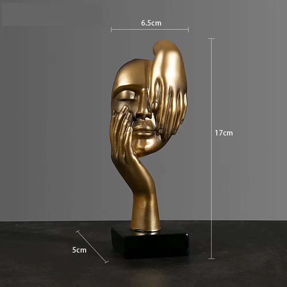 Resin Abstract Mask Statues - European Miniature Figurines