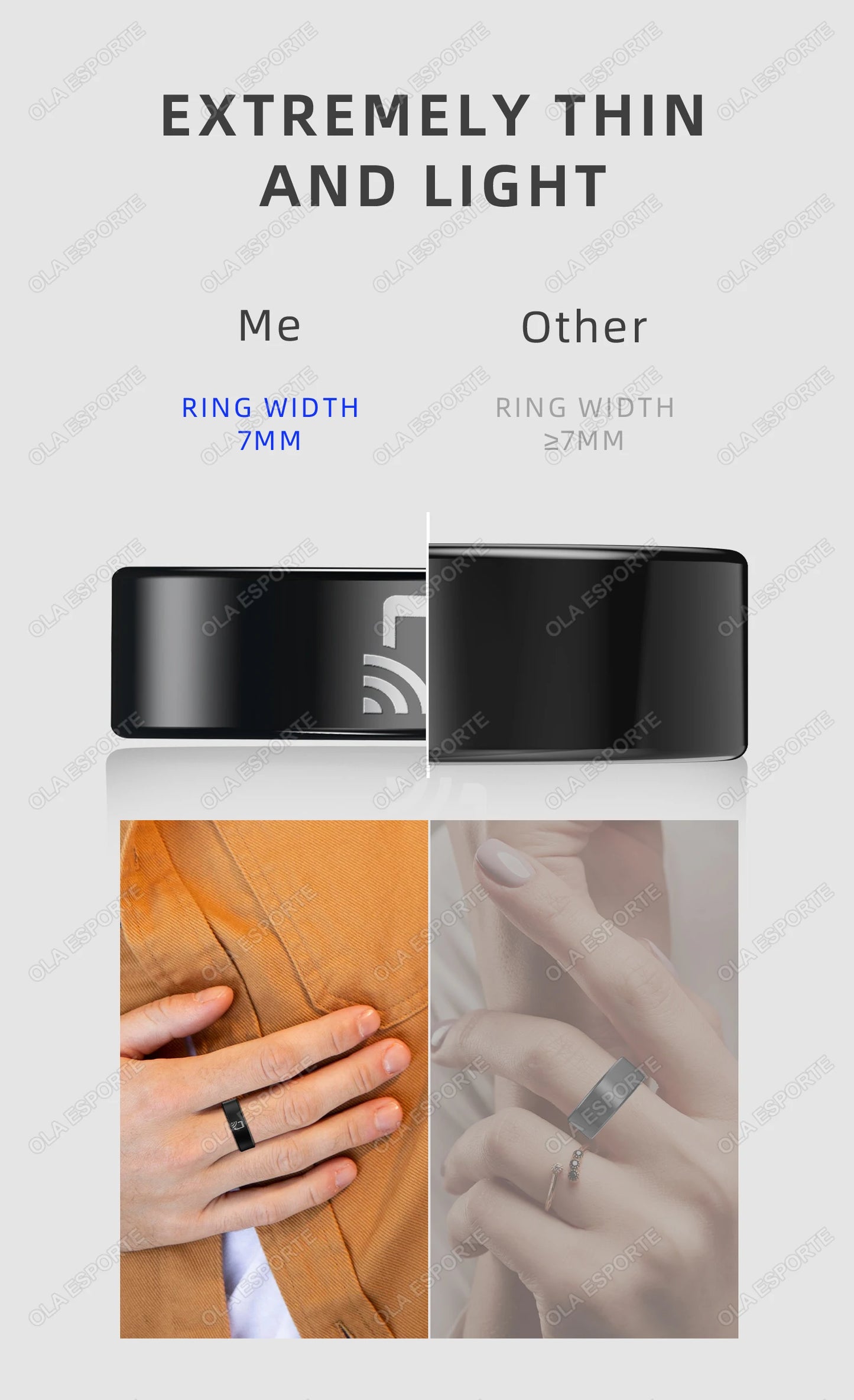 Smart NFC Health Tracking Ring