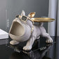 Home Decor Bulldog Figurine - Dog Statue Storage Box & Animal Ornament