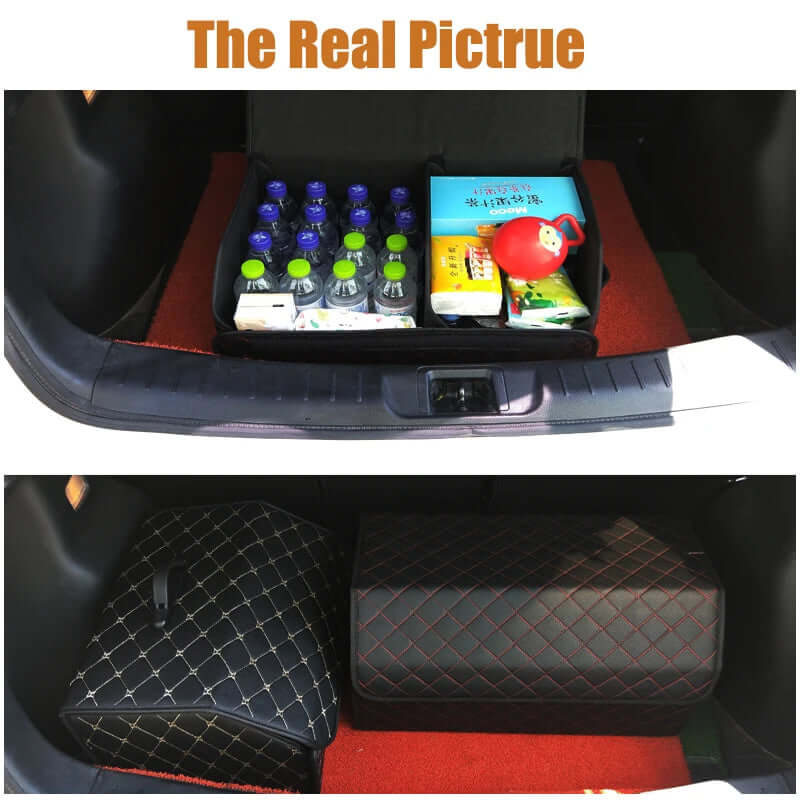 Car Trunk Organizer Box - Large Capacity, Folding Storage Solution