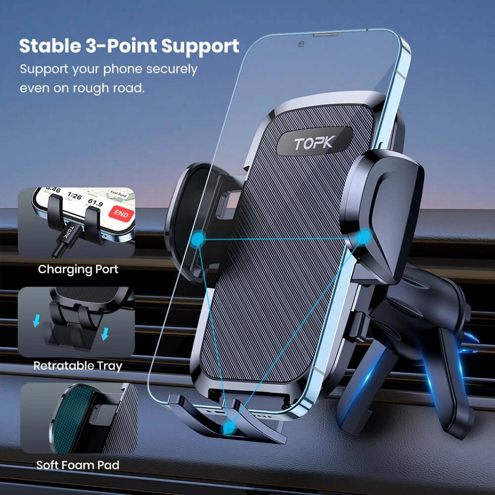 Gravity Auto Phone Holder for All Phones