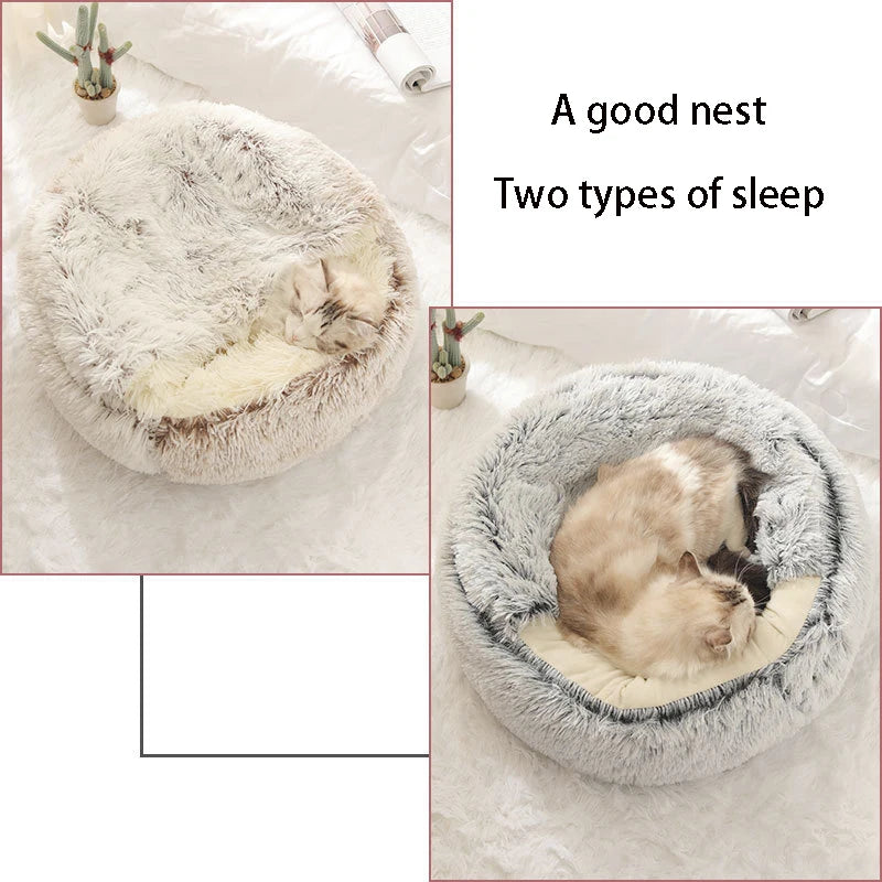 Warm Plush Cat & Dog Sleeping Nest