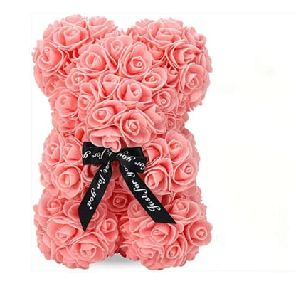 Eternal Rose Teddy Bear – A Unique Artificial Flower Giftniatures