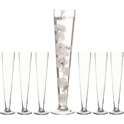 Clear Trumpet Vases Room Decor 24" Height