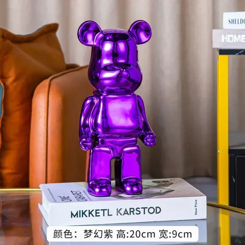 Aesthetic Ceramic Bear Figurine