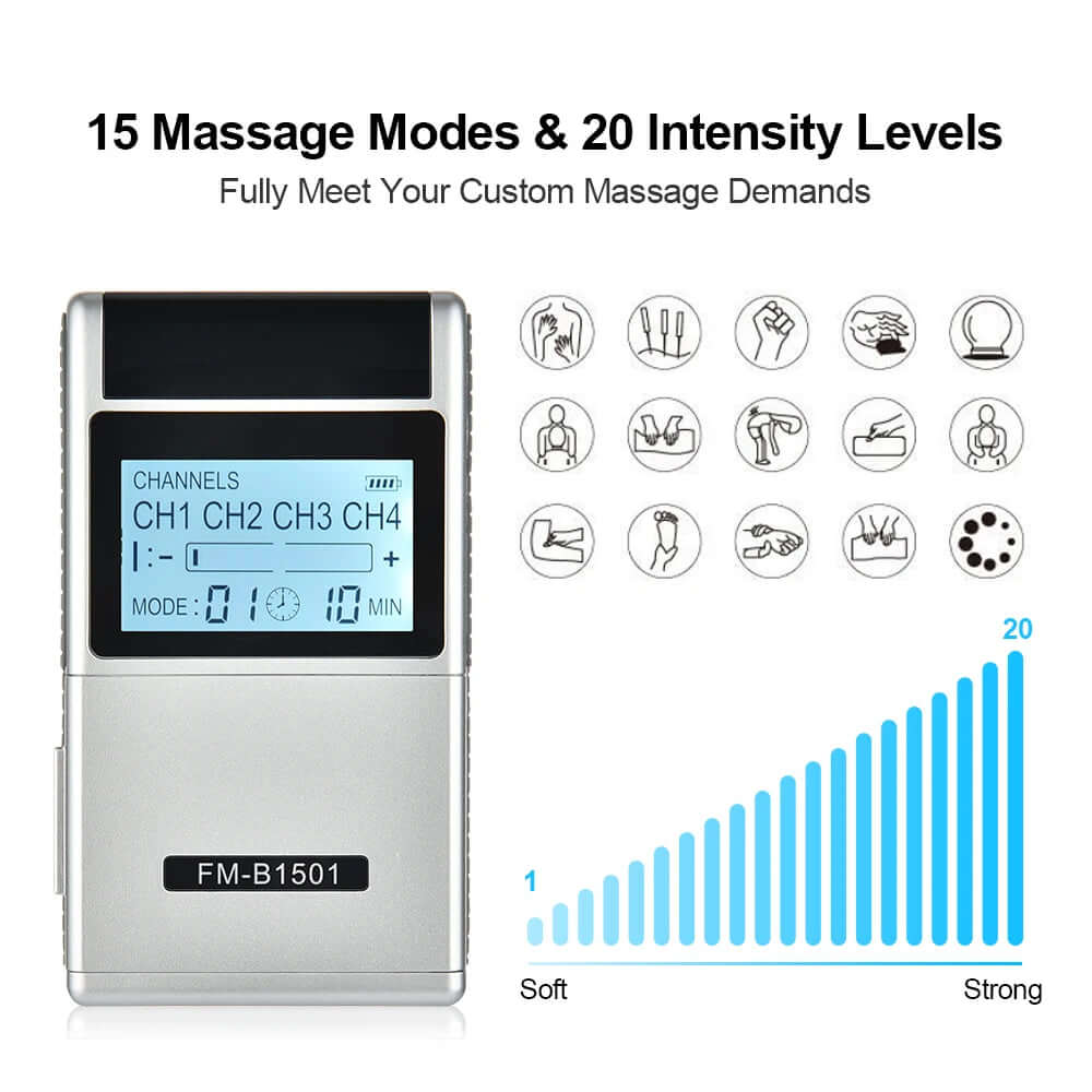 15-Modes EMS & TENS Physiotherapy Massager