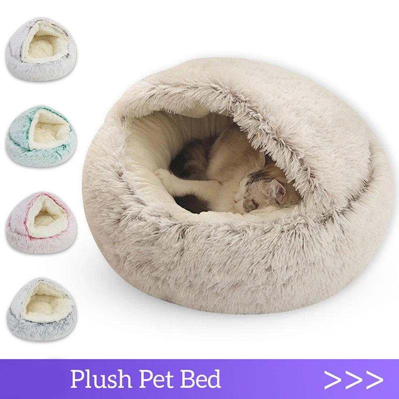 Warm Plush Cat & Dog Sleeping Nest