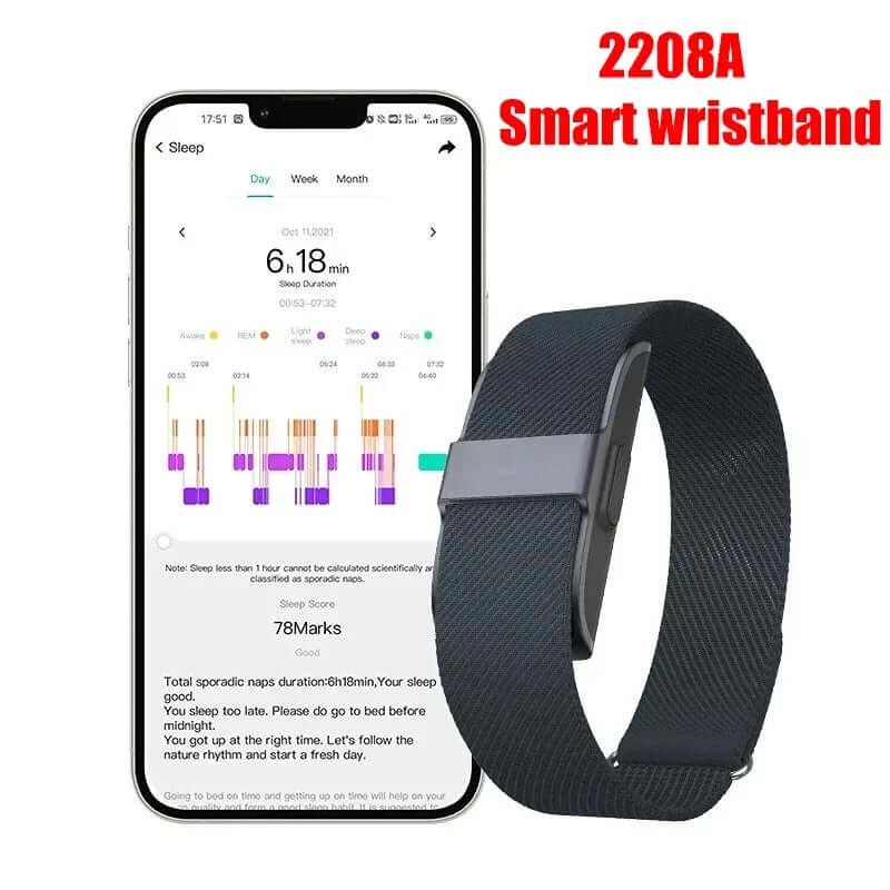 Heart Rate & Blood Pressure Monitor 2208A Smart Bracelet