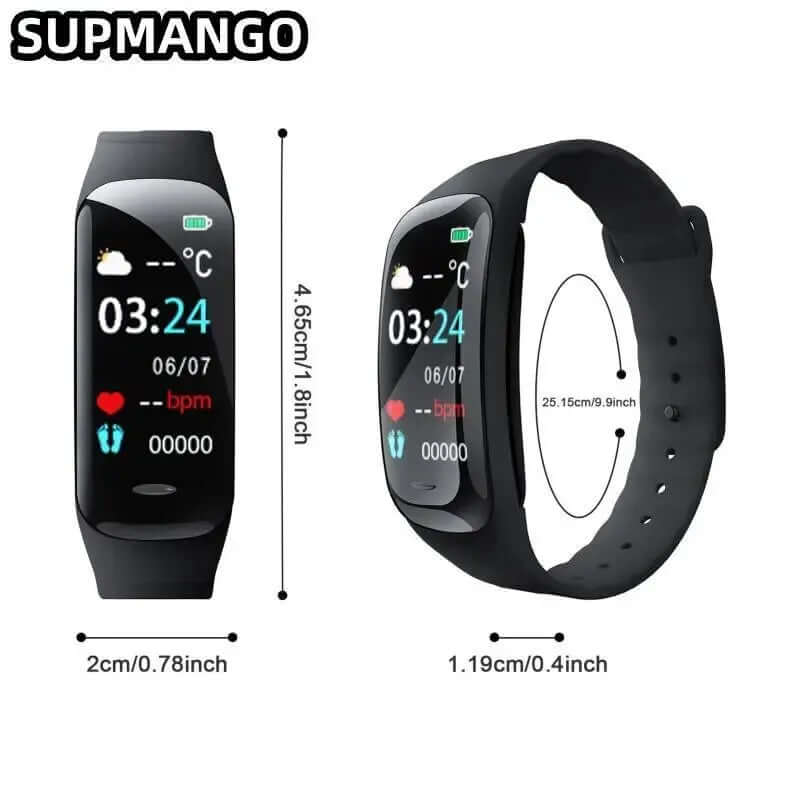 : C1 Smart Watch - Waterproof Fitness Tracker for Android & iOS