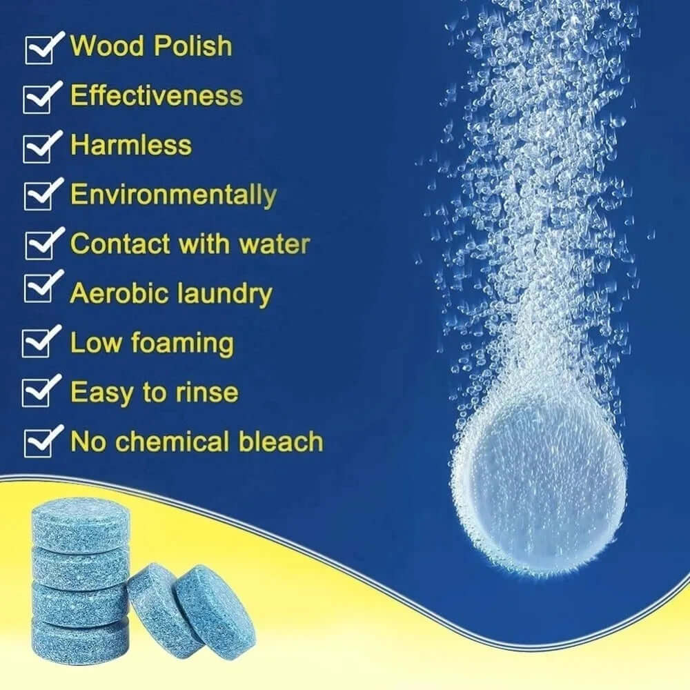 Wiper Glass Solid Cleaning Tablets