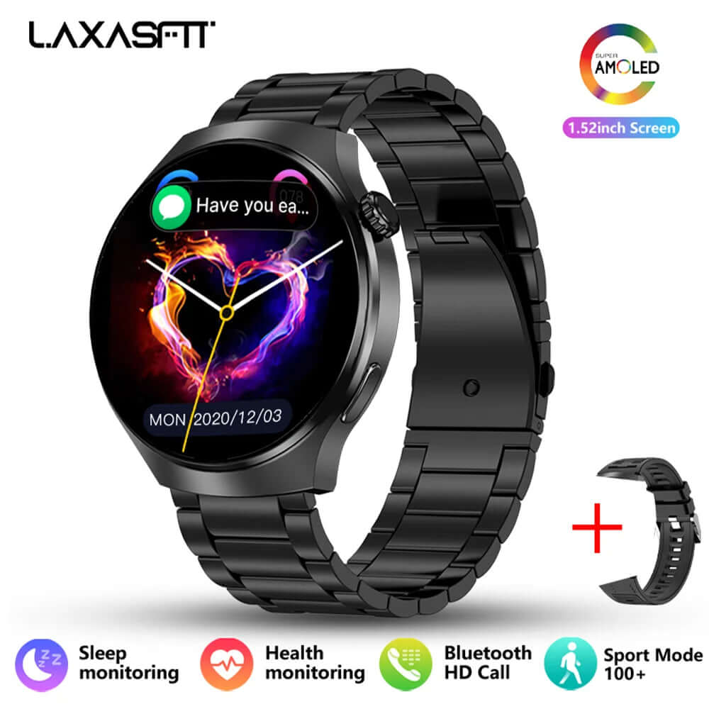 LAXASFIT 1.52” Bluetooth Talk Smartwatch