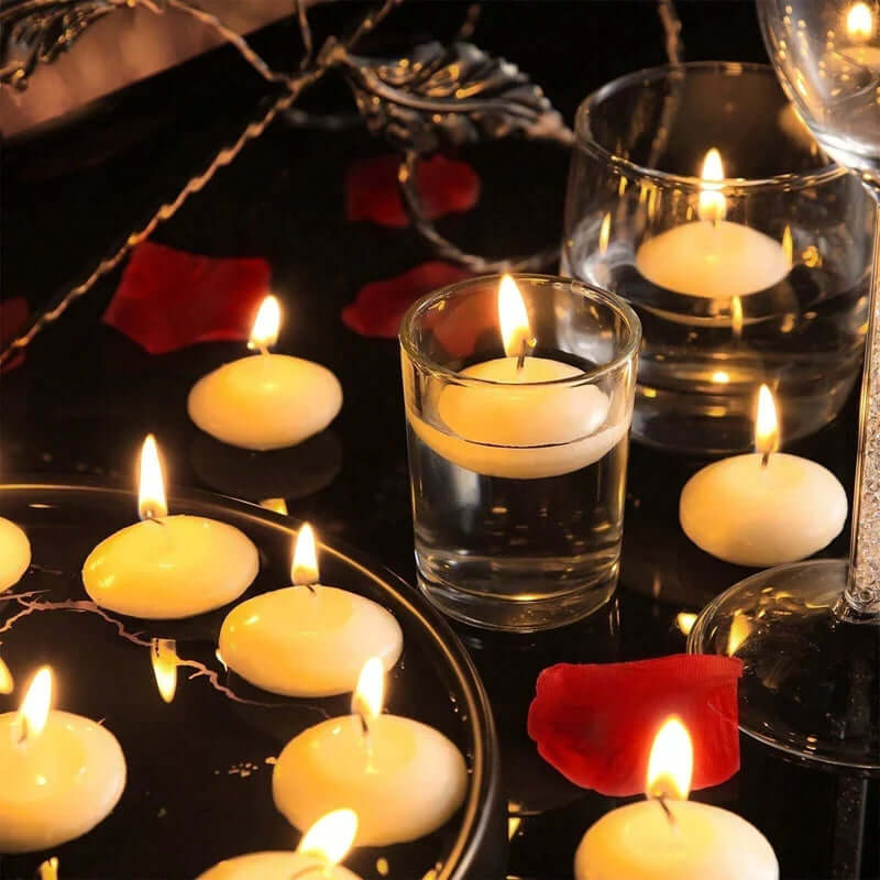 Unscented Floating Disc Candles