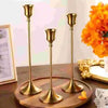 Set of 3 Vintage Metal & Aluminum Candle Holders