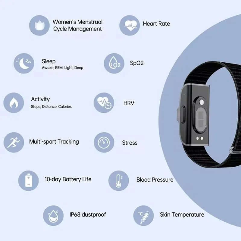 2208A Smart Bracelet - Heart Rate & Blood Pressure Fitness Tracker