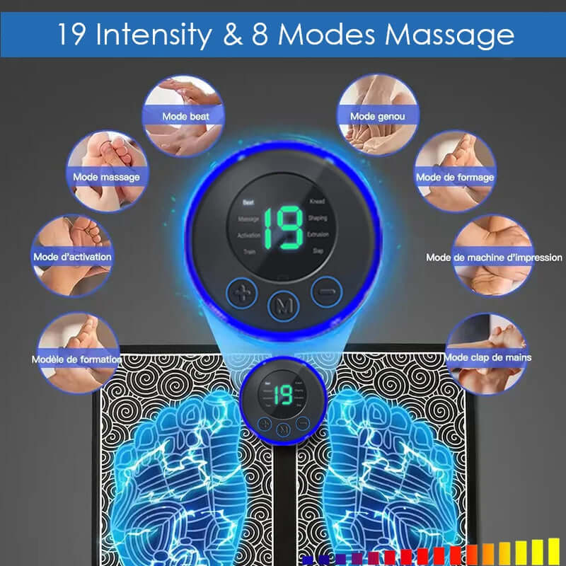 : Electric Foot Massager Pad - Muscle Relaxation & Fitness Trainermily Relax