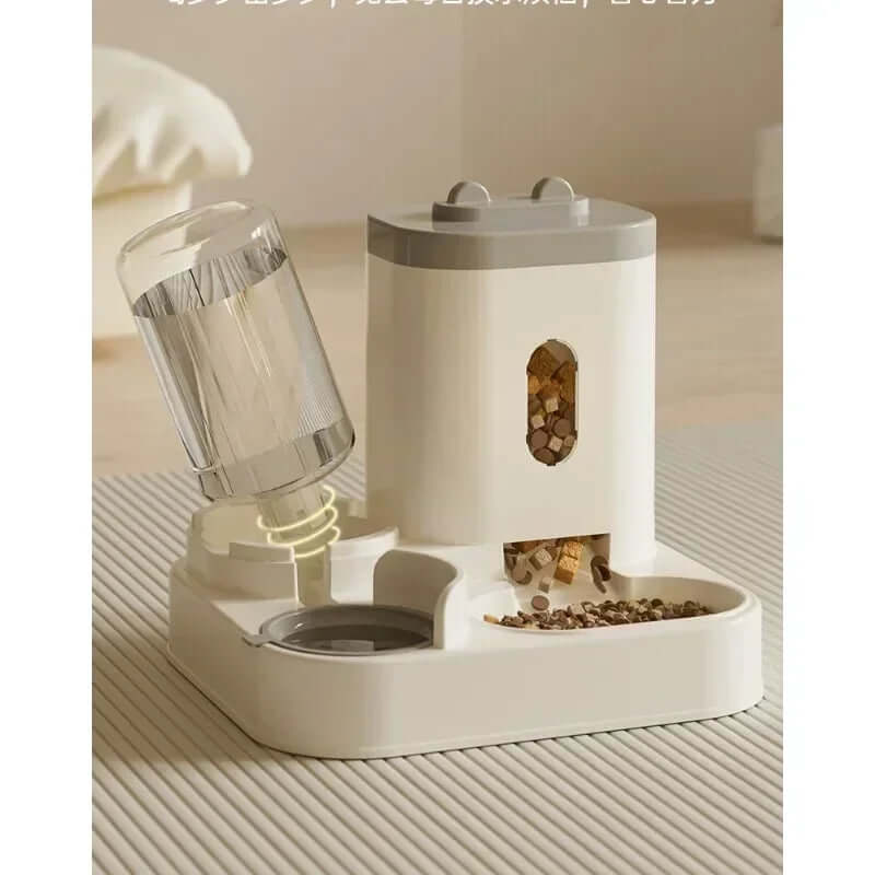 Automatic Feeder & Water Fountain Set with Raised Stand